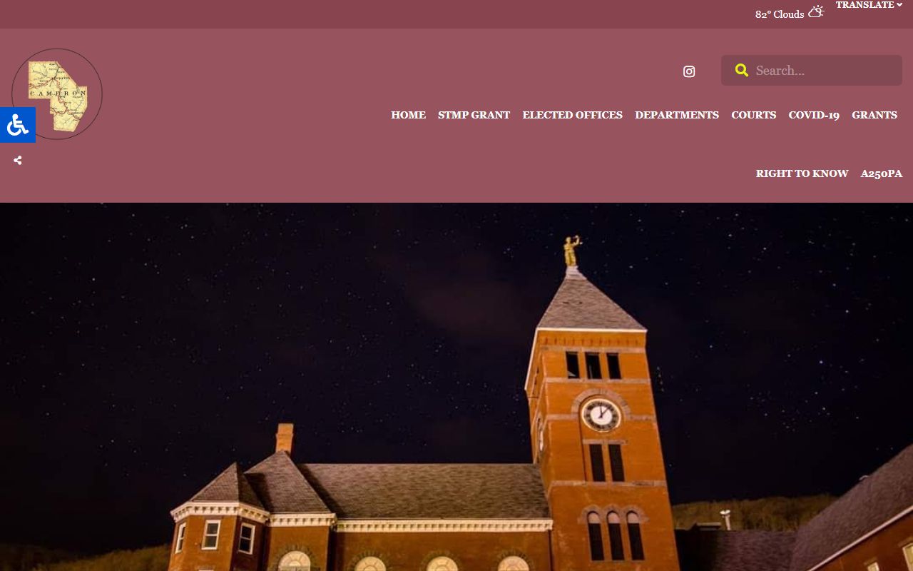 Cameron County court records government homepage